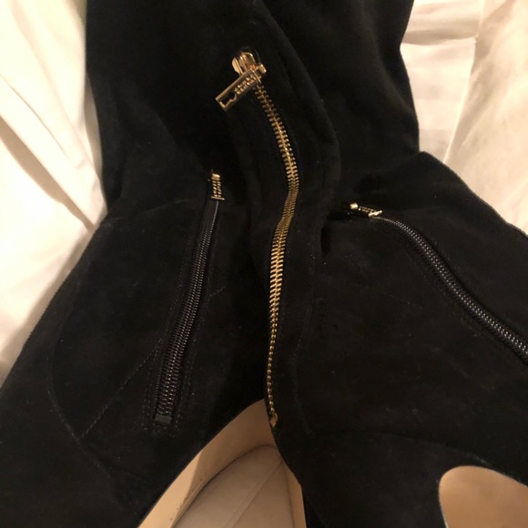 Faux suede high heel boots - Picture 2 of 4